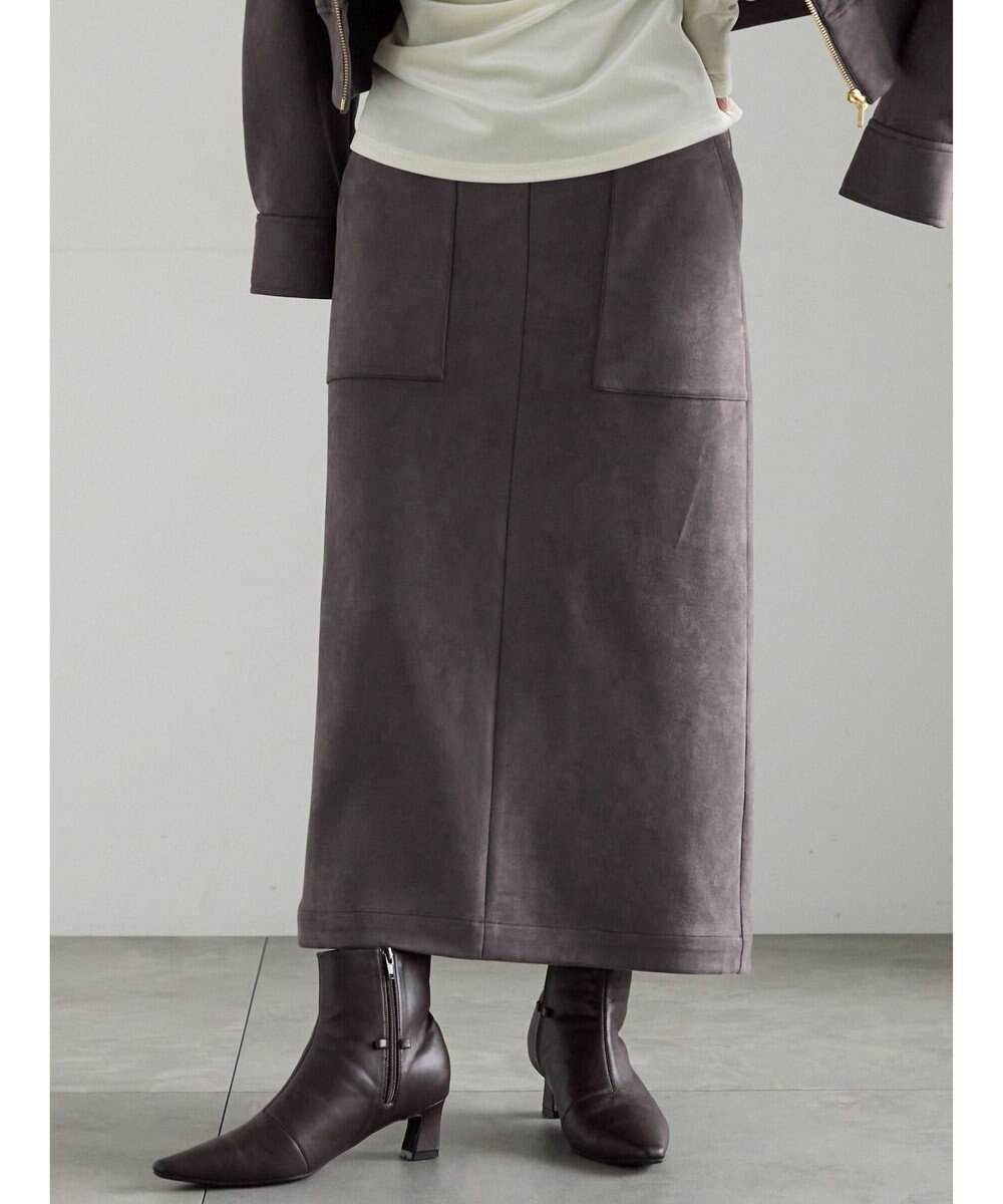 Te chichi スウェードタイトスカート 