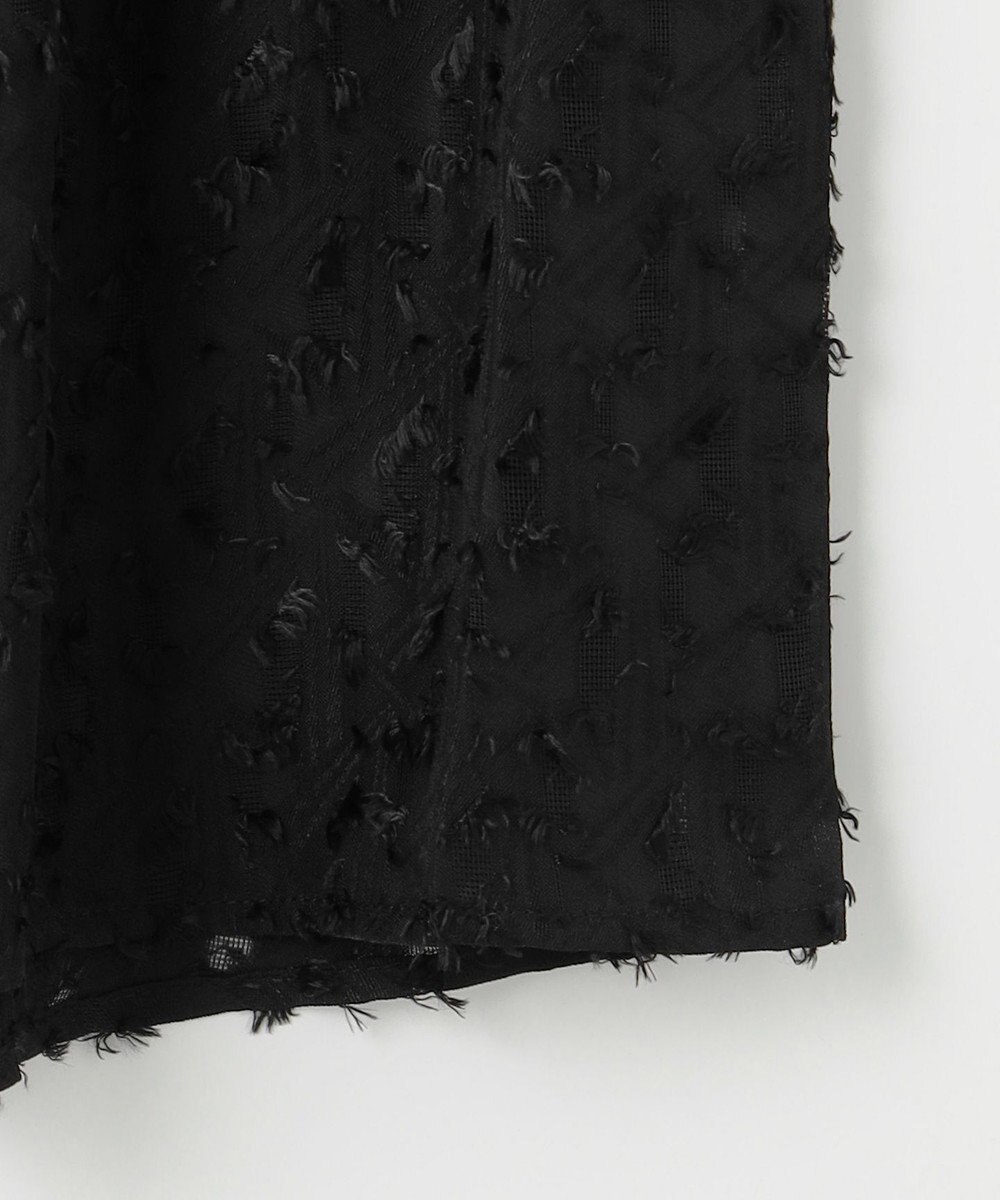 ANY 【洗濯機可】フェザーカットジャガードブラウス 