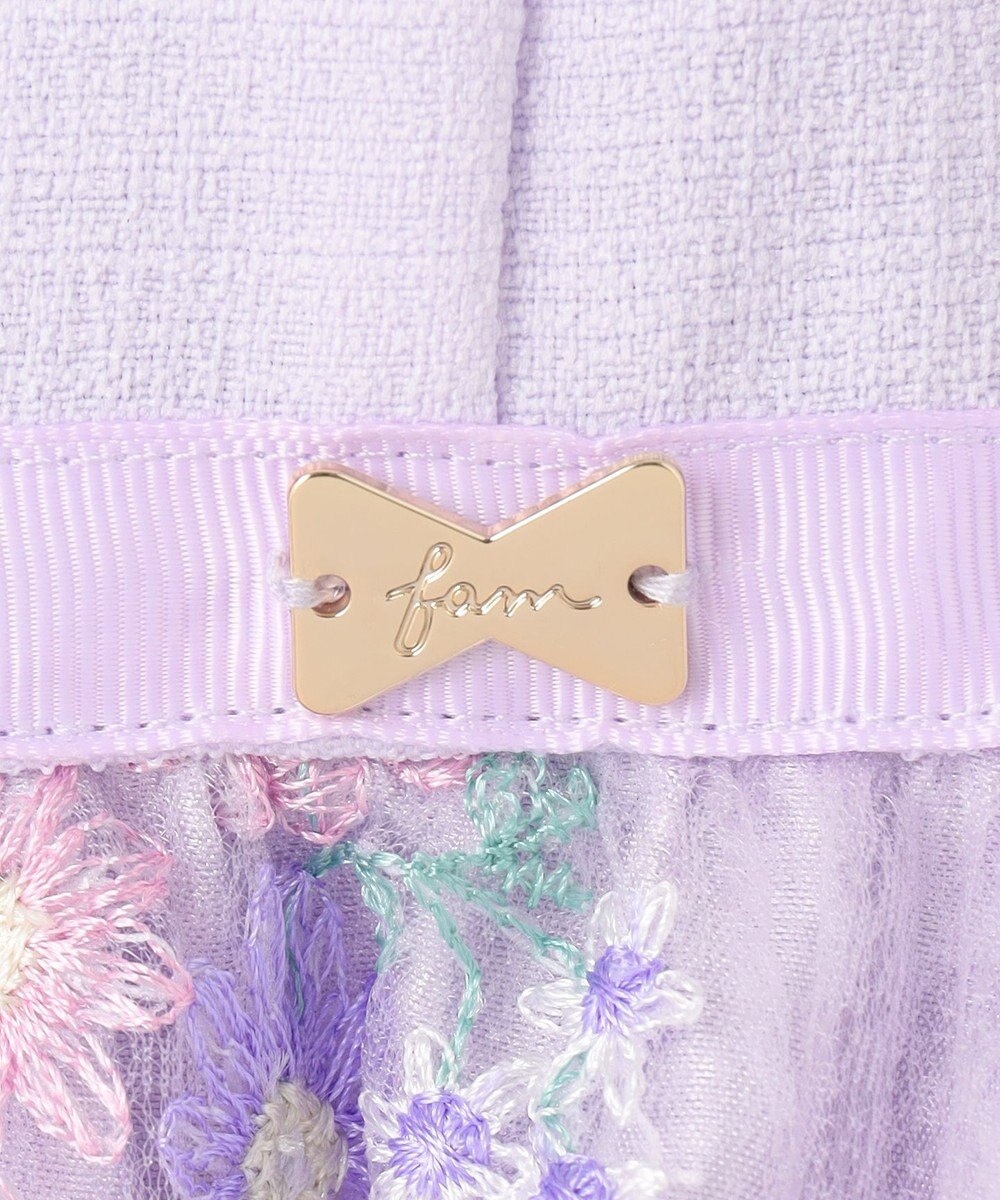 ANY KIDS フラワー刺繍ワンピース 