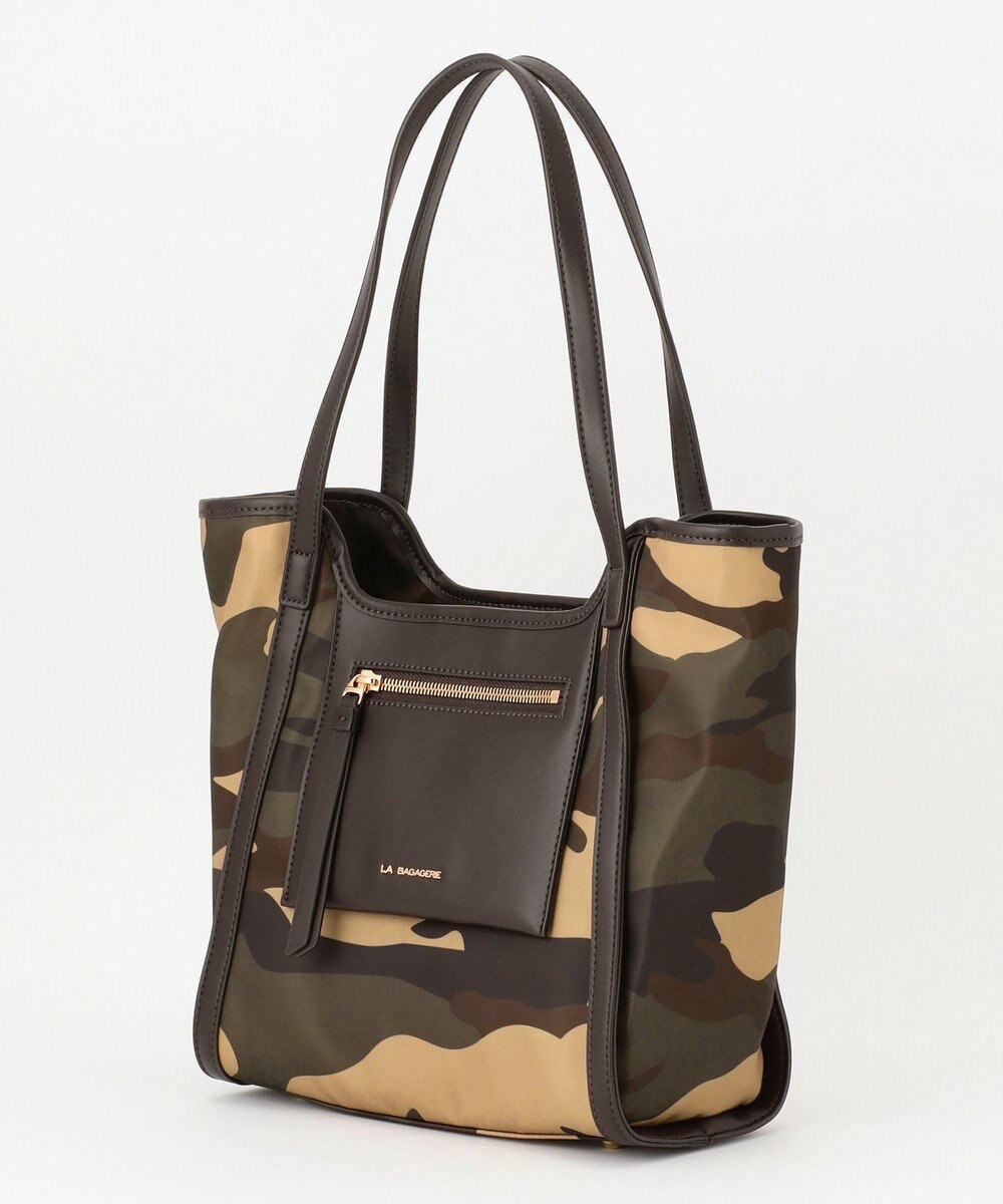 LA BAGAGERIE リサイクルレザー　フラップトート 