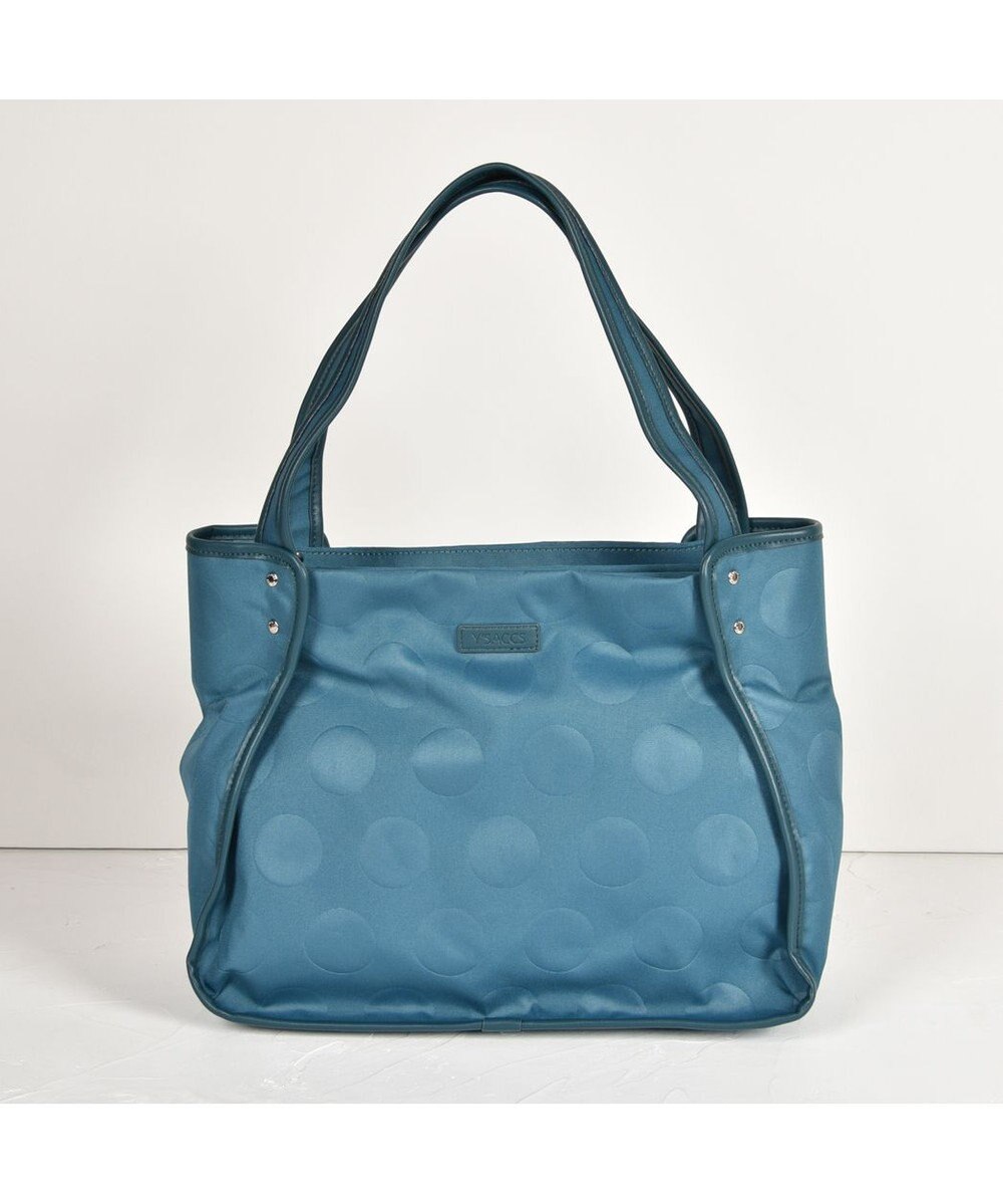 Y'SACCS ヒートエンボス ポルカドットトート Mサイズ 