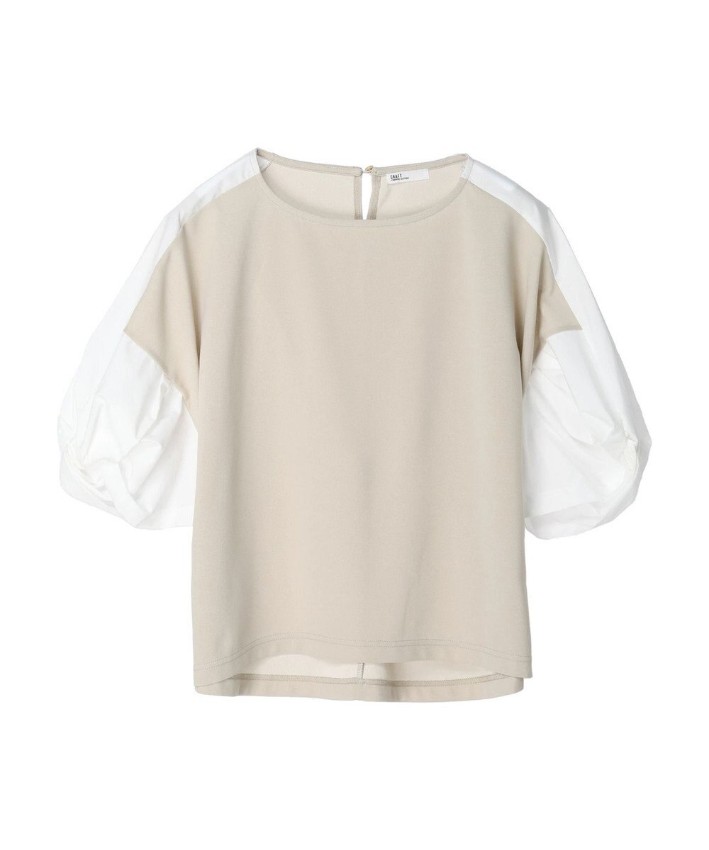 CRAFT STANDARD BOUTIQUE 袖ねじり切り替えプルオーバー 