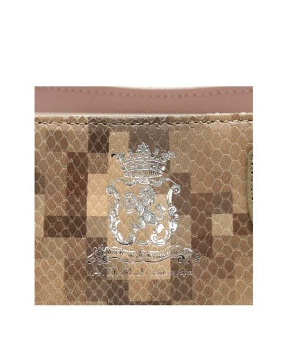 A.D.M.J. 【牛革】スネーク型押し/ミニトート(ショルダーストラップ付) 