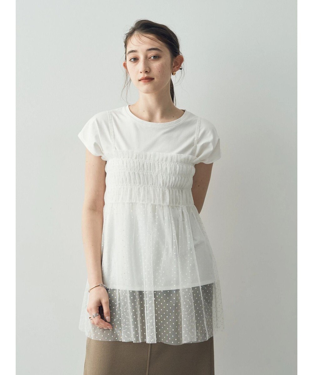 YECCA VECCA 【2点SET】マルチwayチュールオーバーキャミSET/Tee 