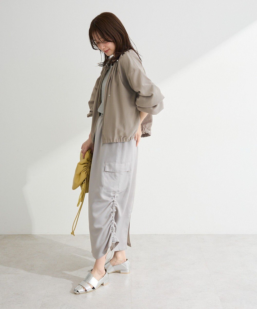 Green Parks ドロストネックシアーブルゾン 