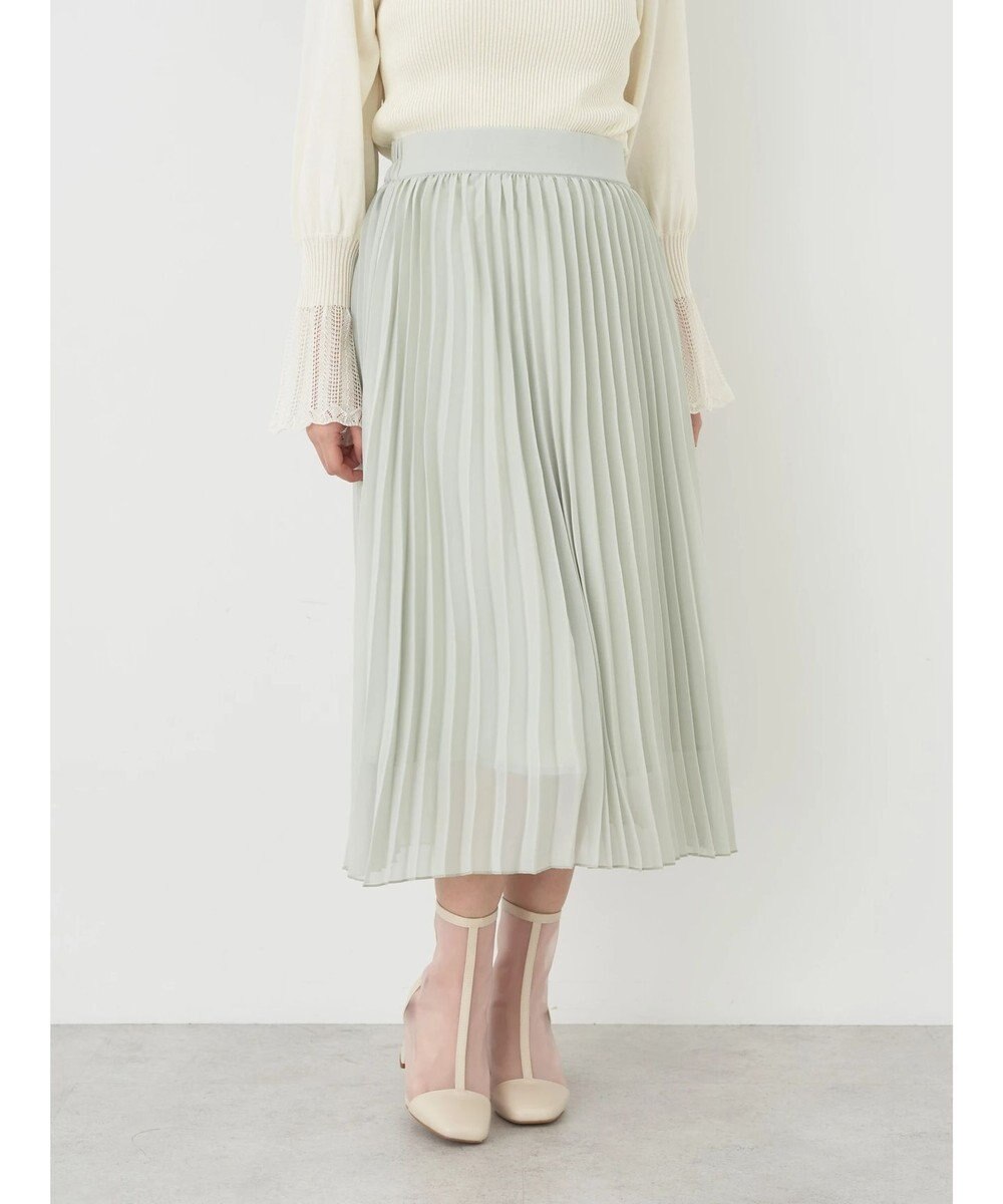 earth music&ecology すきな丈シフォンプリーツスカート 