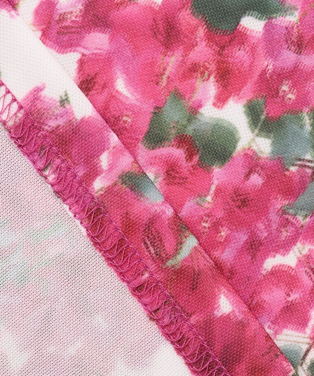 23区GOLF 【WOMEN】【接触冷感・UVケア・吸水速乾】ブーゲンビリア柄 ポロシャツ 