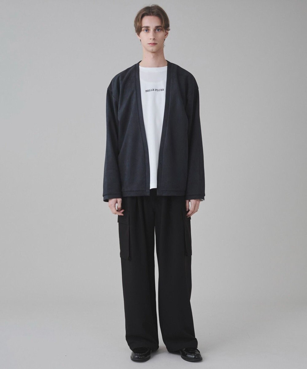 WEGO 【ユニセックス着用アITEM/２点SET】フェイクスウェードアンサンブルカーディガン 