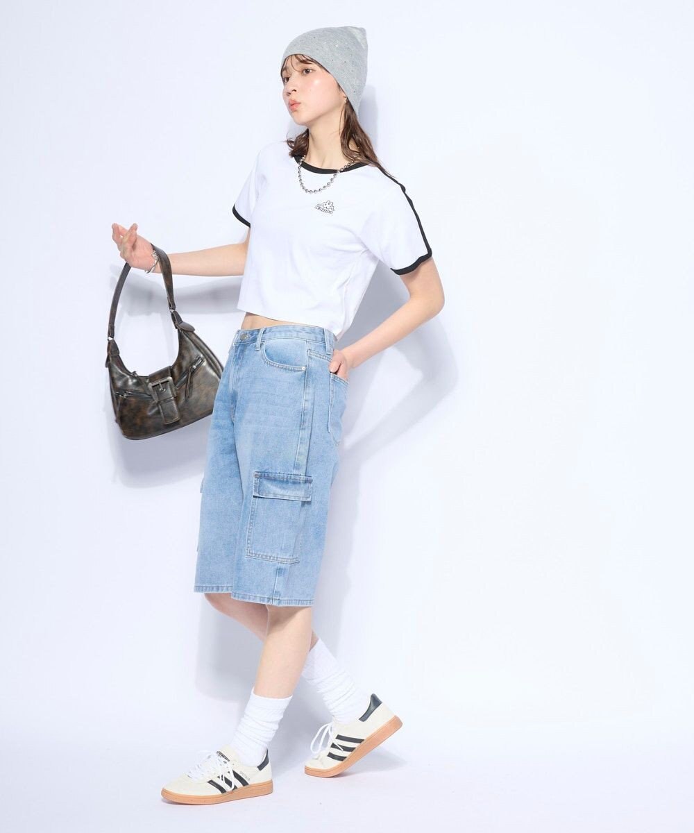 OP／FILA 【Kappa】ワンポイント 半袖リンガーTシャツ 