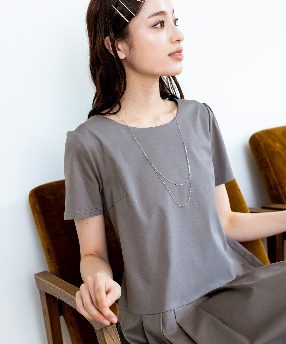 Tiaclasse 【安田美沙子さん  小倉優子さん着用・日本製】大人可愛い2連風チェーンネックレス 