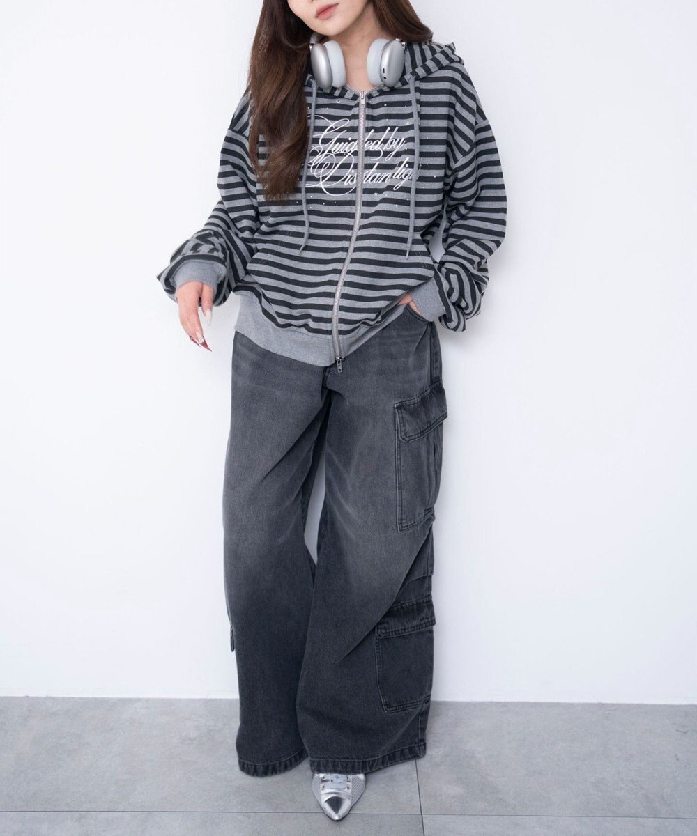 WEGO グラフィックZIPパーカー 