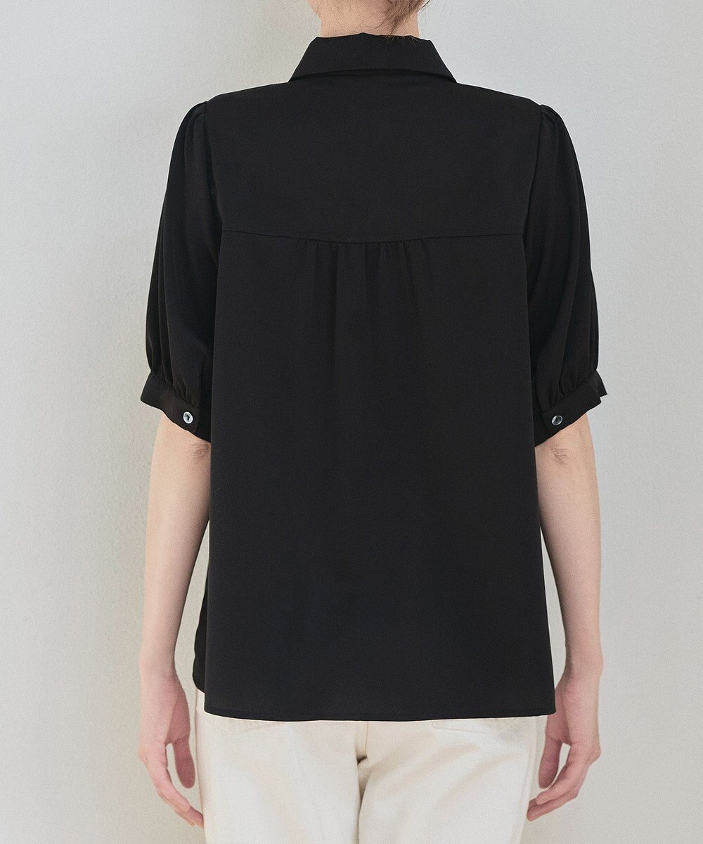 Tiaclasse L 【洗える】パフスリーブシャツブラウス 