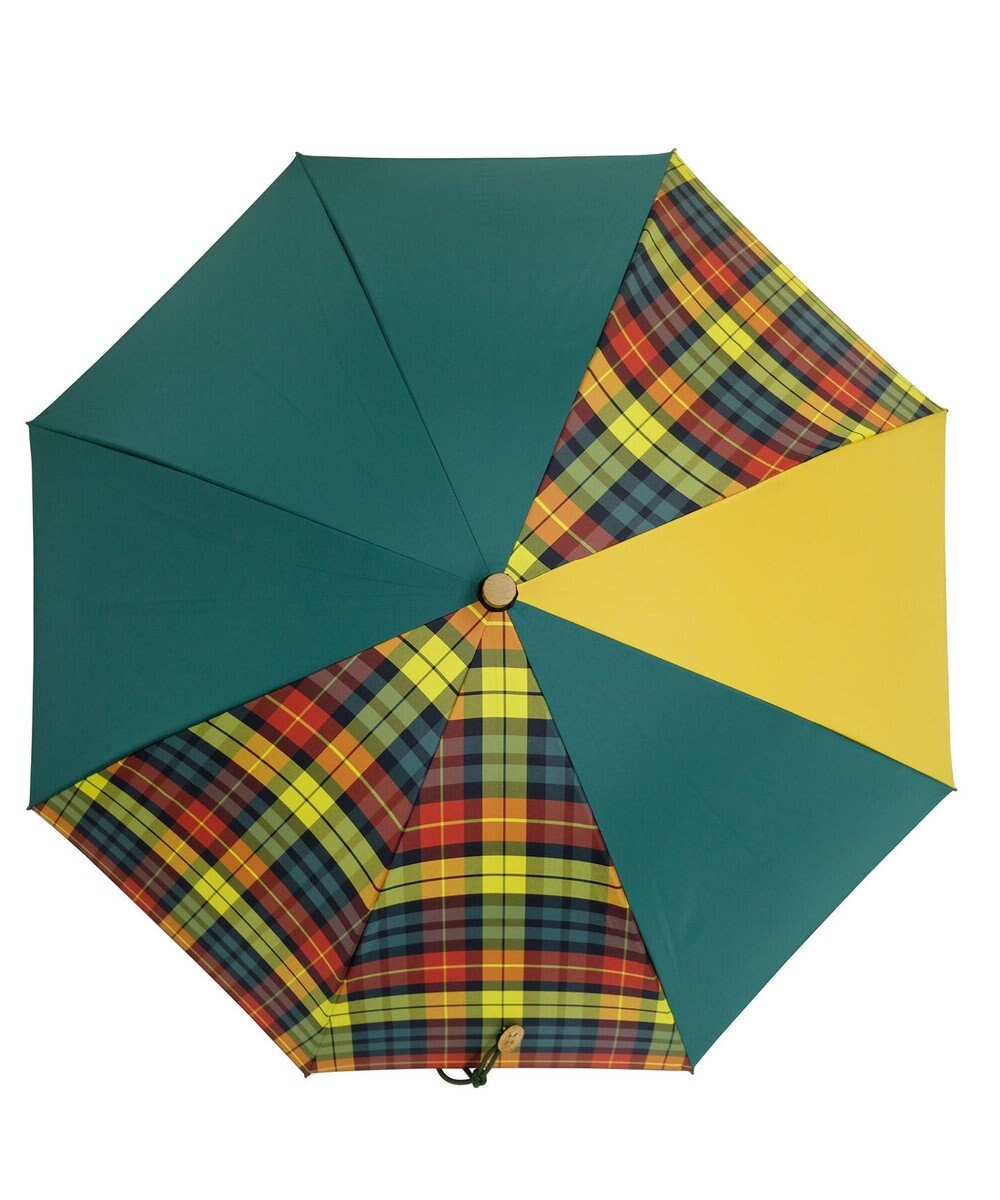 +RING レディース向け プラスリング 晴雨兼用（長ショート） GRN-CHK T1245 