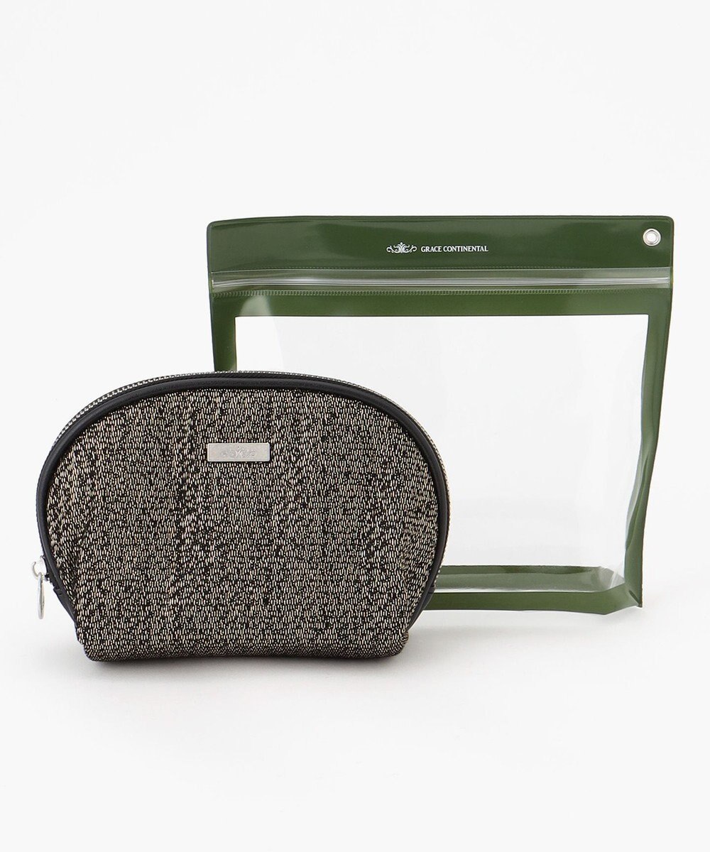 GRACE CONTINENTAL Fabricシェルポーチ-AW 