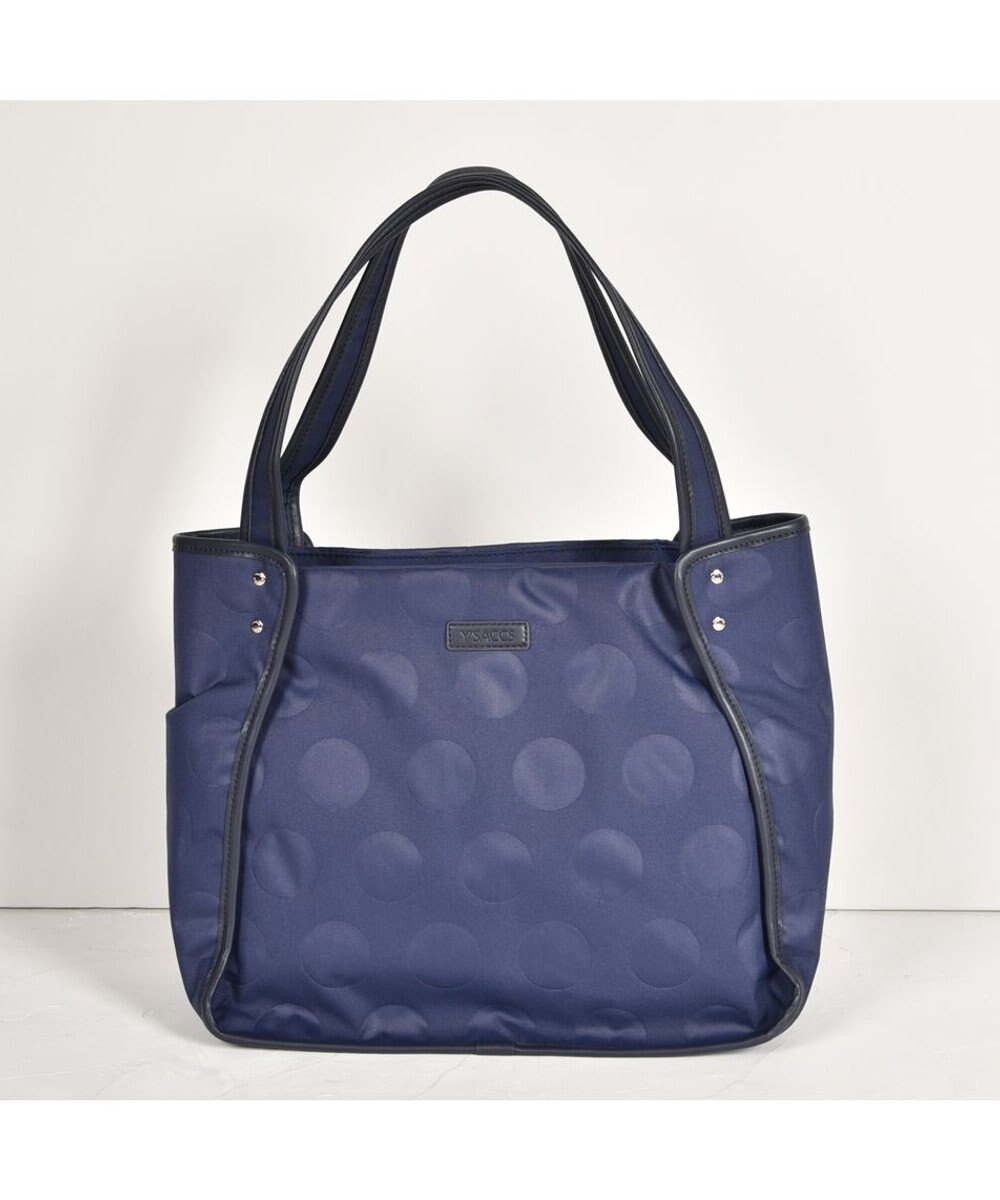 Y'SACCS ヒートエンボス ポルカドットトート Mサイズ 