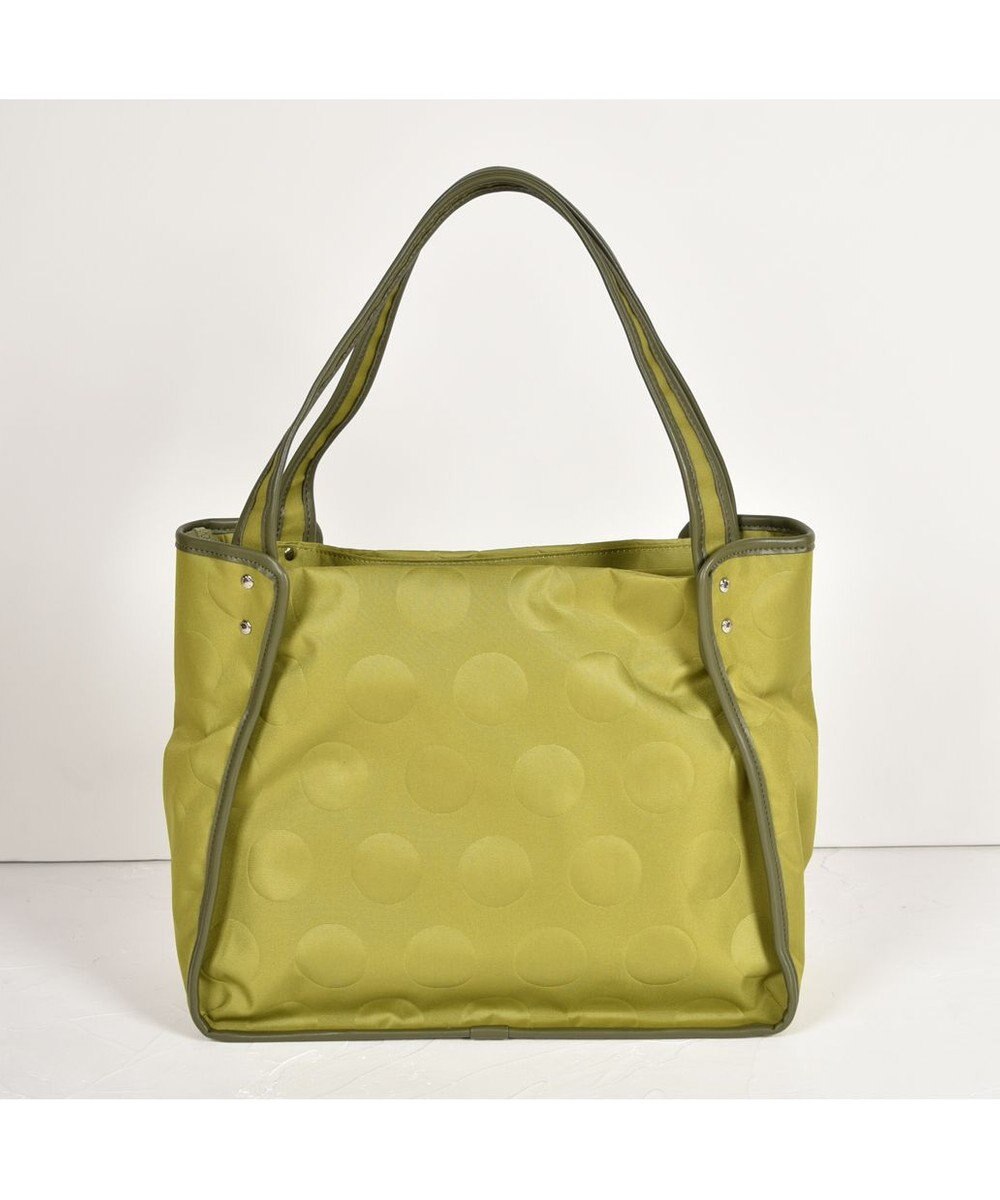 Y'SACCS ヒートエンボス ポルカドットトート Mサイズ 