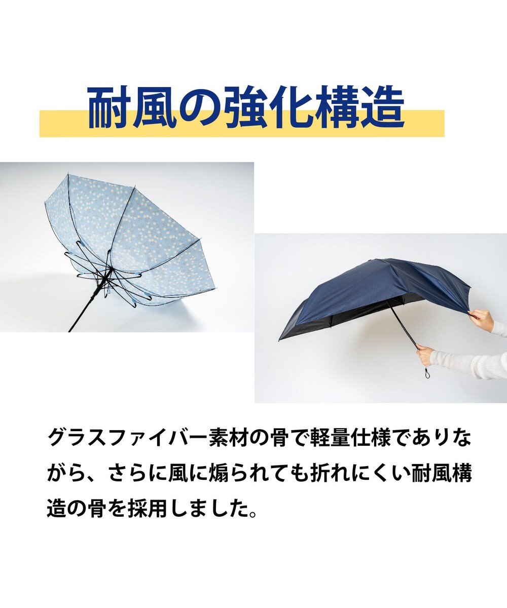 MOONBAT 【超撥水】フロータス (FLO(A)TUS) 折りたたみ傘 ストライプフラワー 耐風 