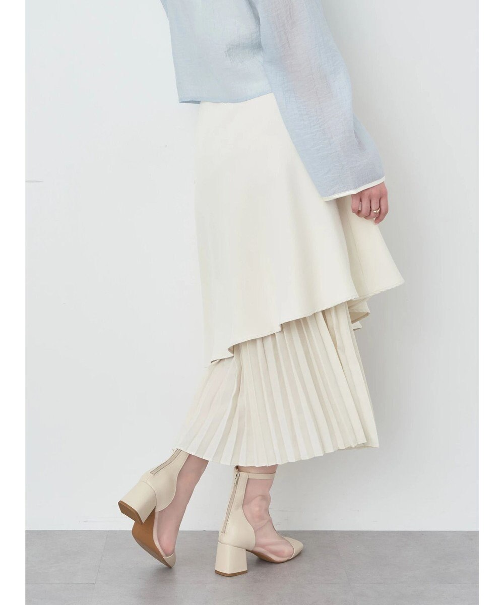 earth music&ecology プリーツドッキングスカート 
