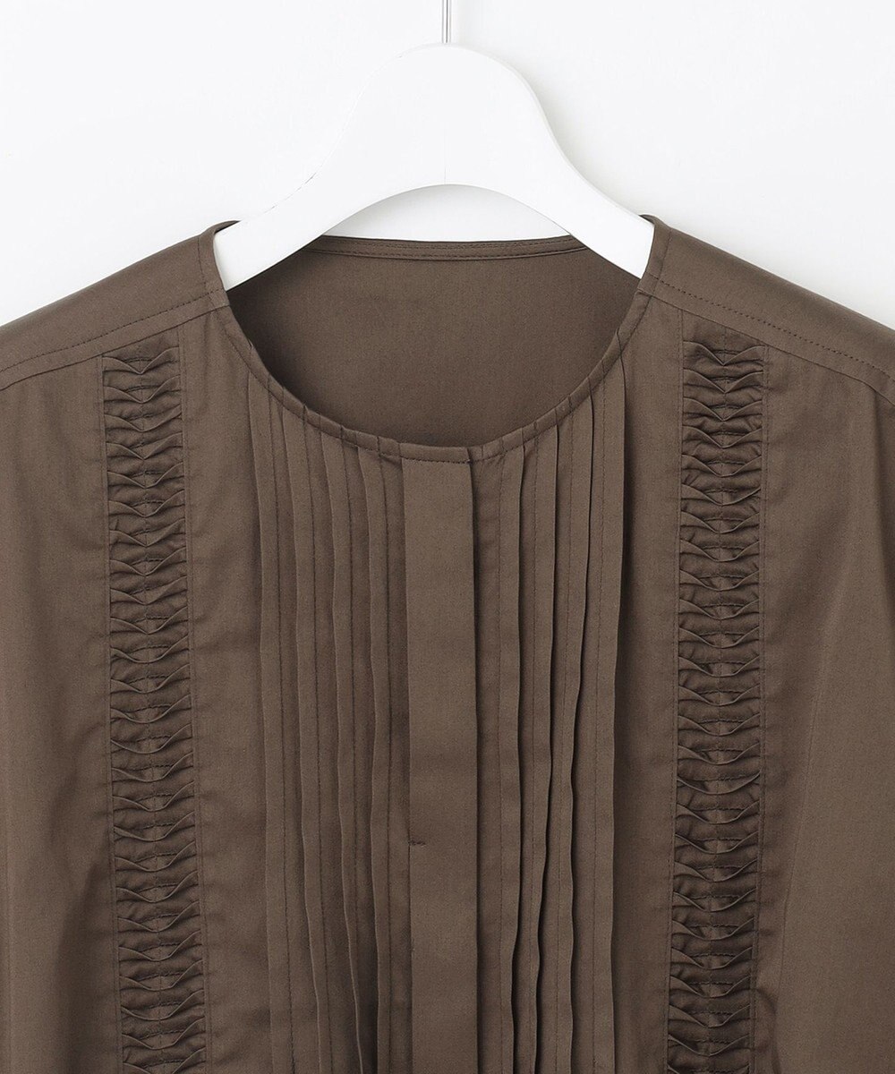 23区 S 【SLOW/一部店舗限定】ウォッシュドコットンサテン ブラウス 