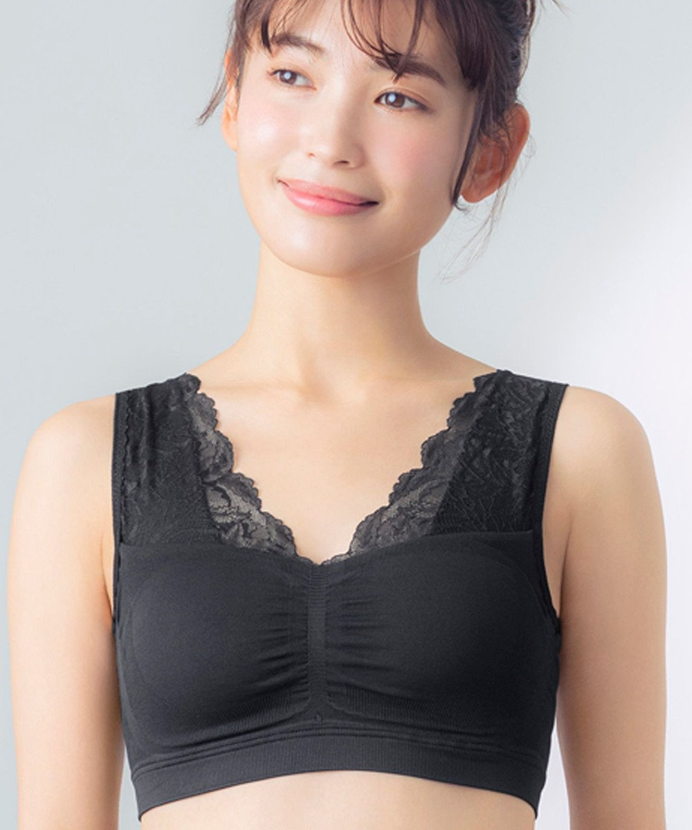 Wing ノンワイヤーブラ バストの脇流れを防ぐ 就寝中も日中のくつろぎタイムも 【ナイトアップブラ ルーム】 ブラジャー ナイトブラ KB3511 ウイング／ワコール 