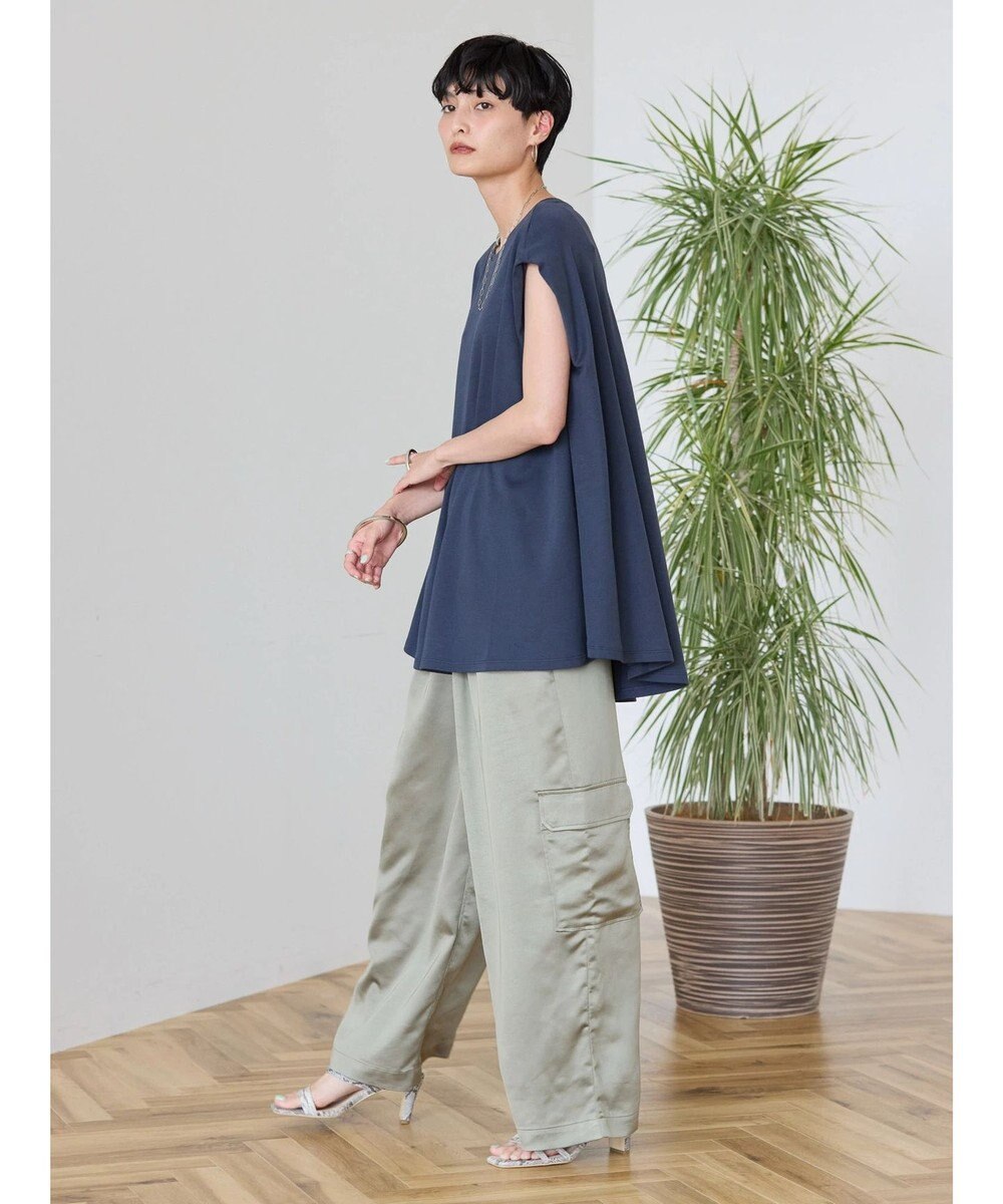 AMERICAN HOLIC 接触冷感フレンチスリーブカットチュニック 