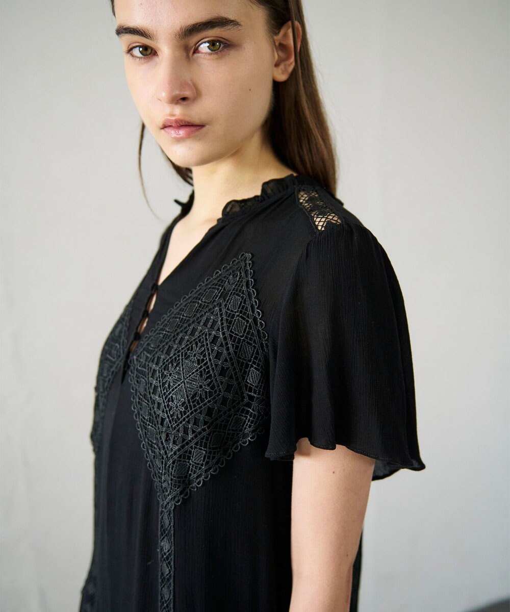 GRACE CONTINENTAL レースコンビカフタンワンピース 