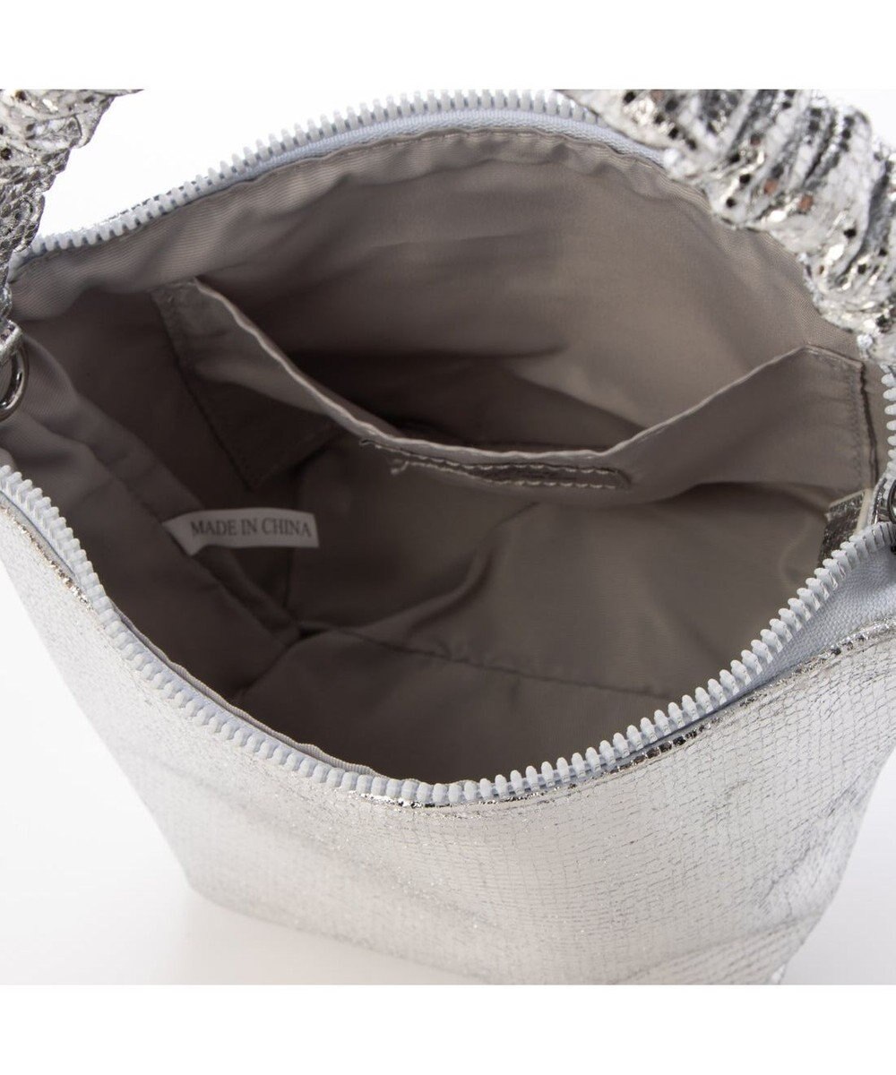 UNBILLION カシュカシュ cachecache / ギャザーハンドルメタリックミニショルダー 