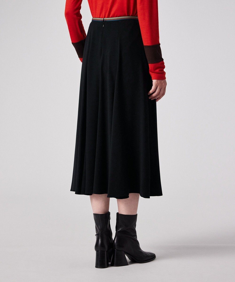 Paul Smith バックサテン ジョーゼット フレアスカート 