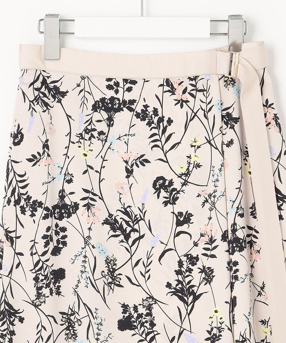 自由区 【洗える・XSサイズあり】ハーバルフロープリント スカート 