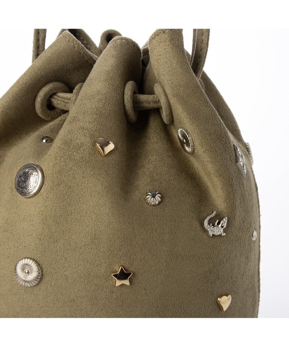 UNBILLION カカトゥ kakatoo / スエード調スタッズドロストバッグ 