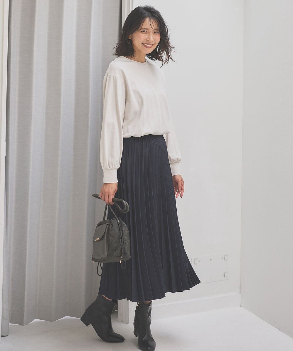 ANY 【10色展開/ウエストゴム】ウーリッシュフラノ プリーツスカート 