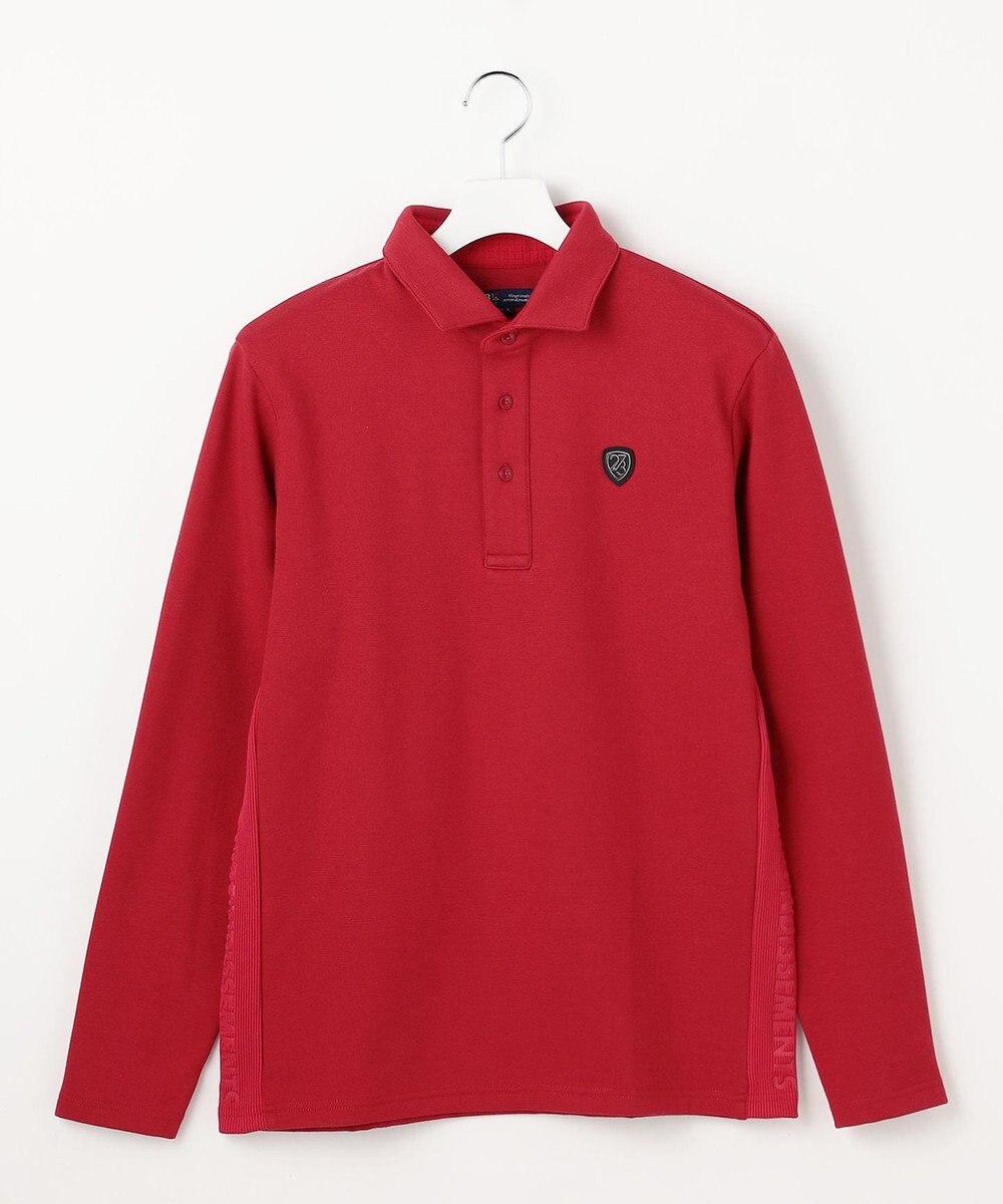 23区GOLF 【MEN】カノコダンボール裏起毛長袖ポロシャツ 