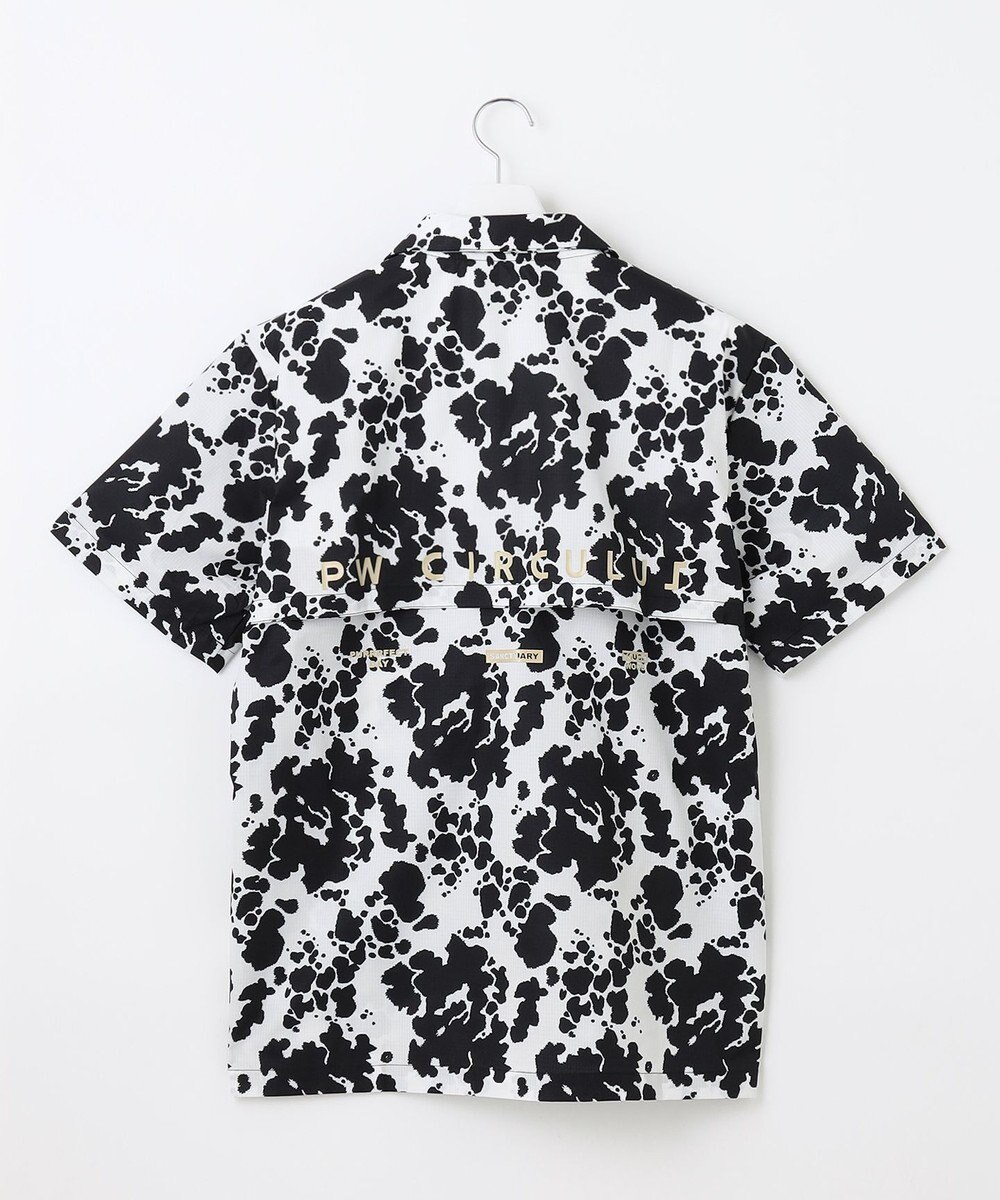 PW CIRCULUS 【MEN】【ストレッチ/通気性】プリント オープンカラー シャツ 