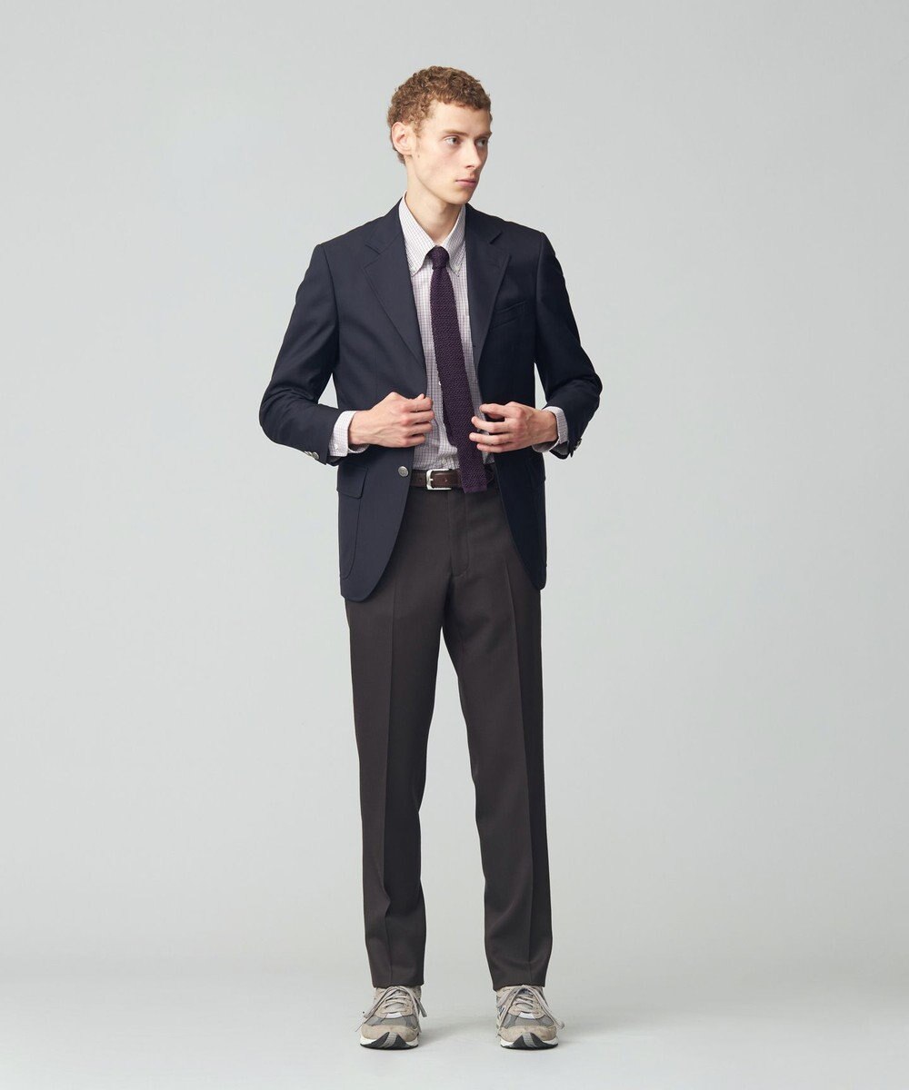 J.PRESS MEN トリートメントウール キャバルリーツイル スラックス 