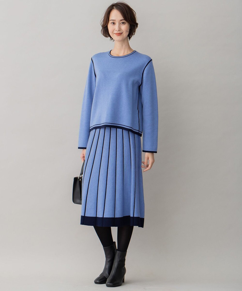 自由区 【ご好評につきWEBのみ新色追加/洗える/マルチウェイ】リバーシブルニット セットアップ 