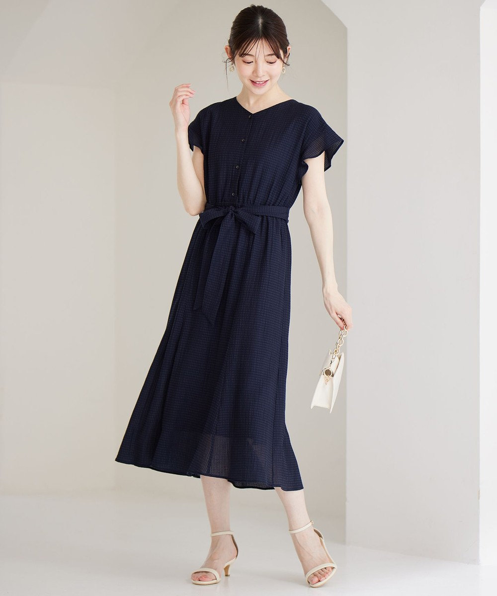 ANY SIS ドビーシアーチェック ワンピース 