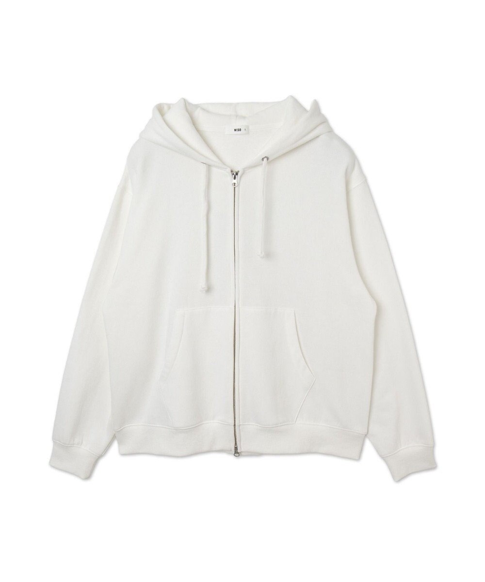 WEGO 【ユニセックス着用ITEM/SMLサイズ展開】リラックスフィットダブルZIPパーカー 