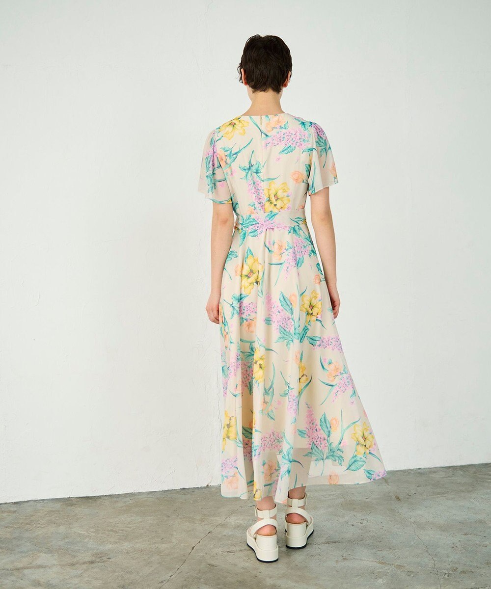 GRACE CONTINENTAL ミモザプリントワンピース 