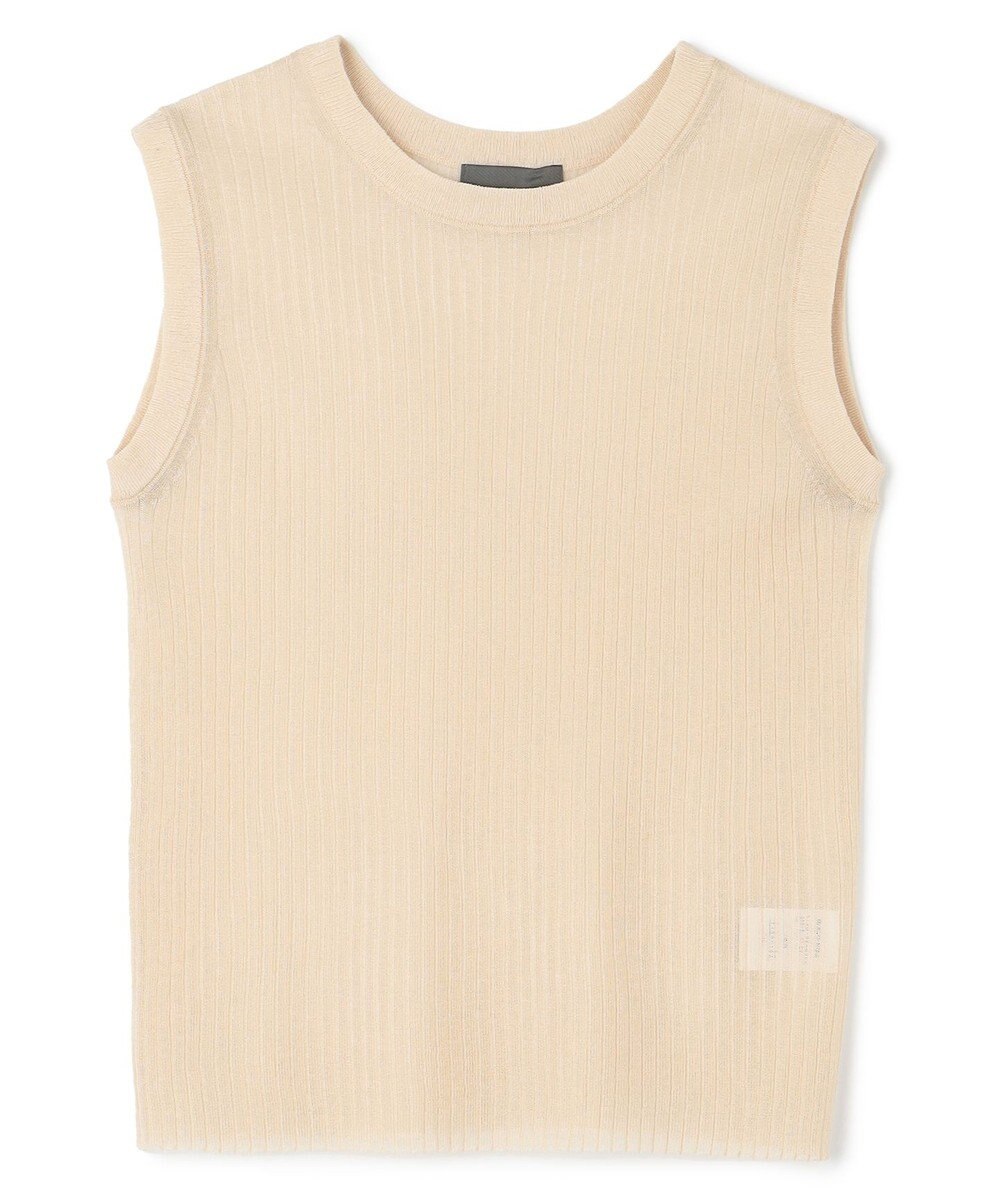 uncrave シアー リブ ノースリーブ ニット（uncrave STANDARD） 