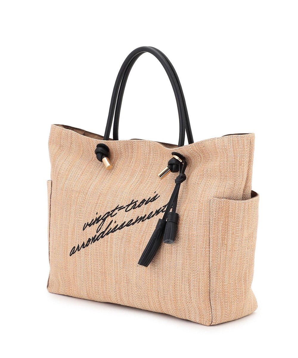 23区 【先行予約】ロゴ刺繍 雑材 トートバッグ 