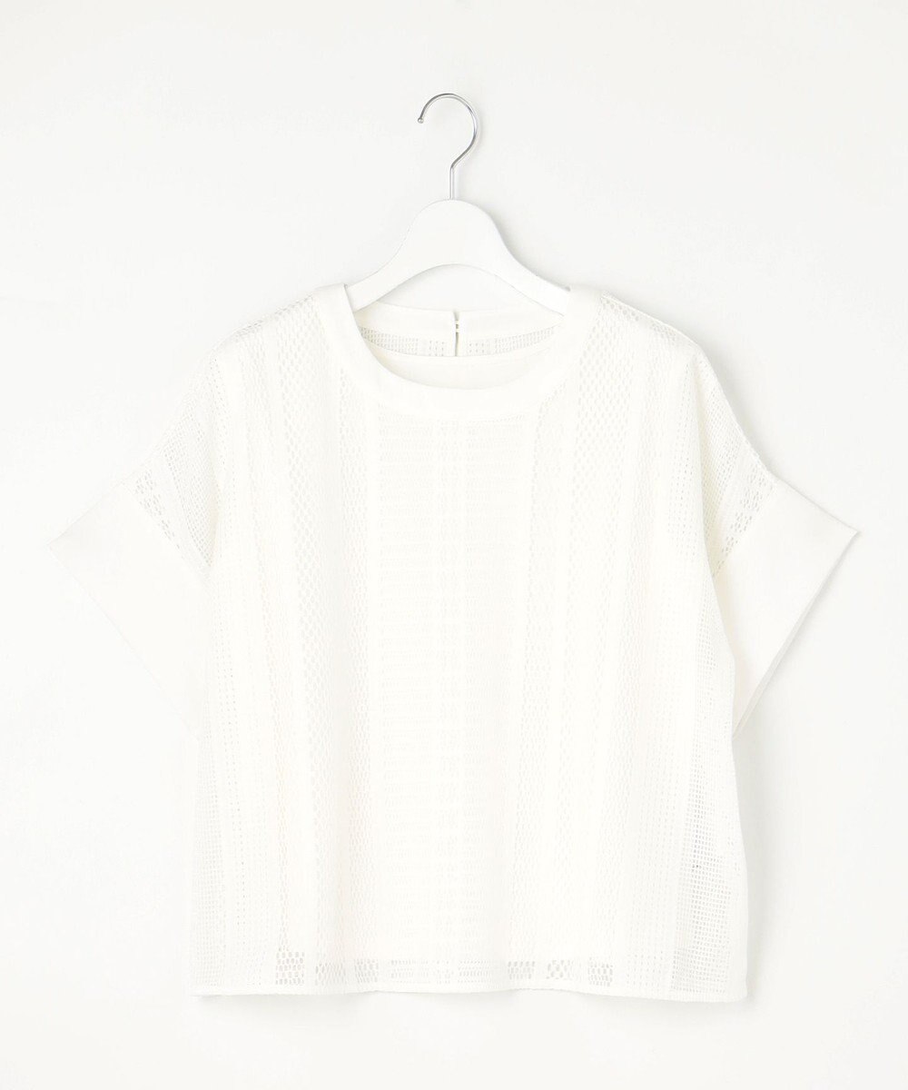 自由区 L 【洗える】レースエッジ Tシャツ&タンクトップセット トップス 