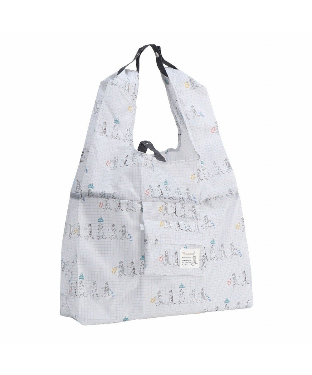 ACE BAGS & LUGGAGE 【折り畳み】 HAyU × ace. マルシェバッグ エコバッグ 猫柄 23L 17871 