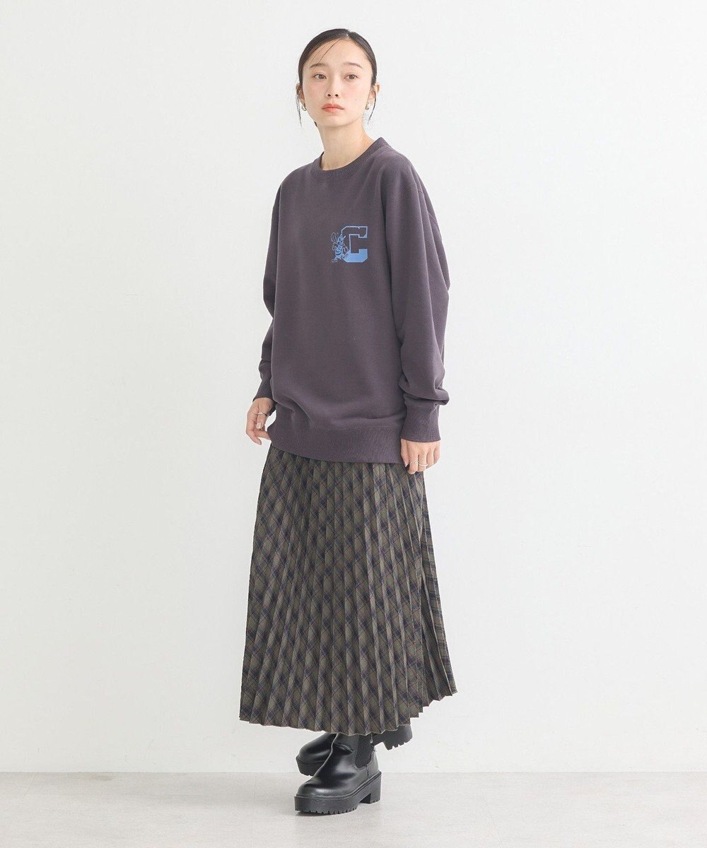 earth music&ecology チャンピオン　ｅｍａｅプリント裏毛プルオーバー 