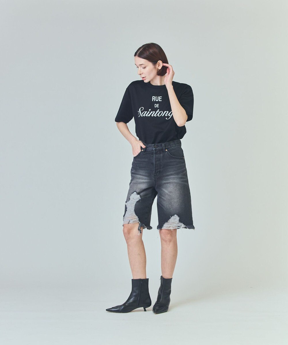 GRACE CONTINENTAL レタードプリントTシャツ 