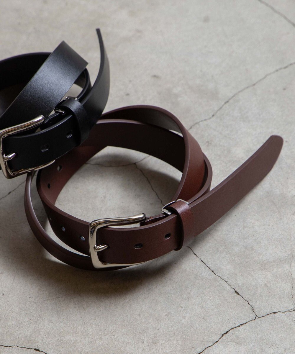 WEGO フェイクレザープレーンベルト 