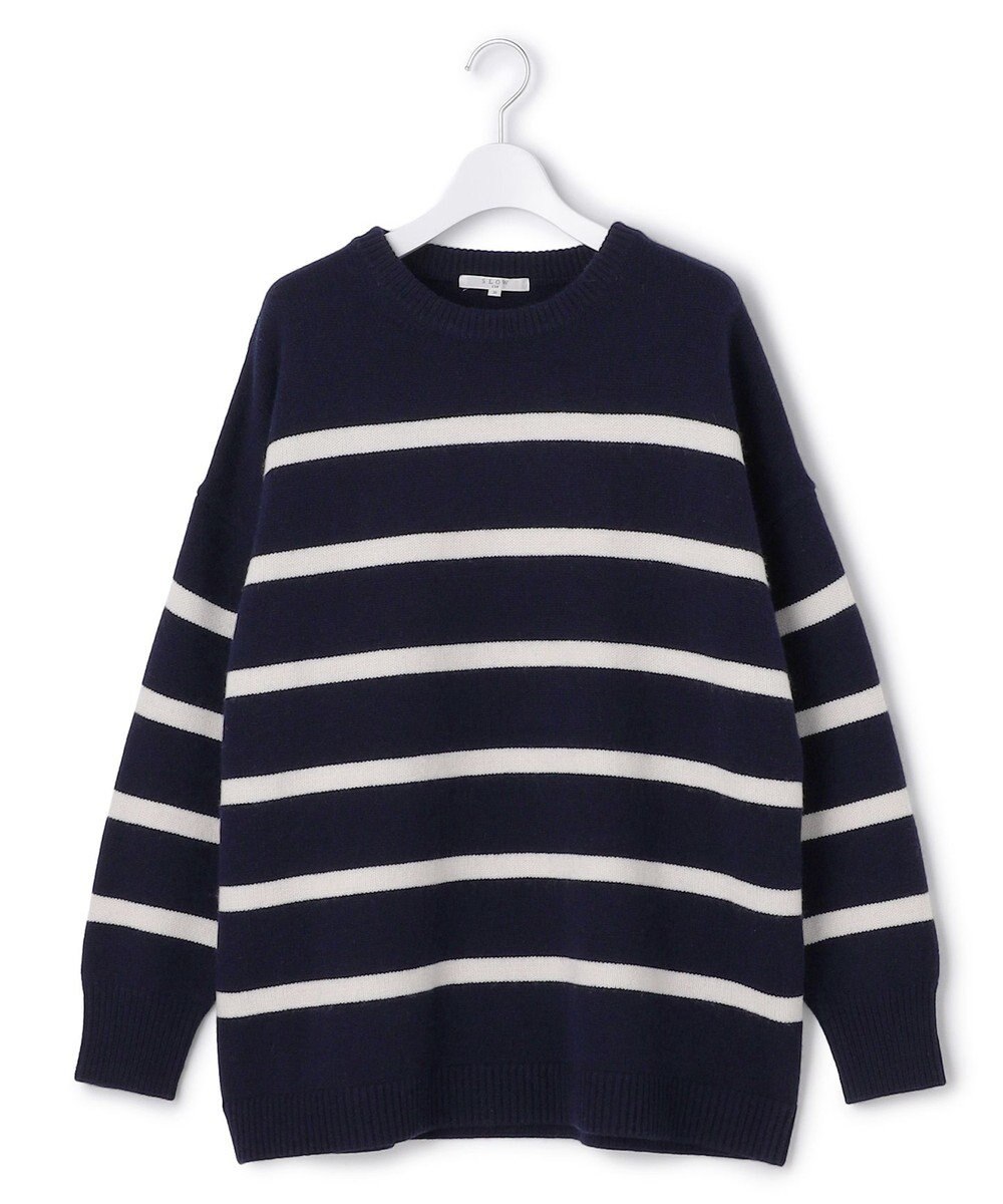 23区 S 【SLOW/一部店舗限定】ソフトウール ボーダー ニット 