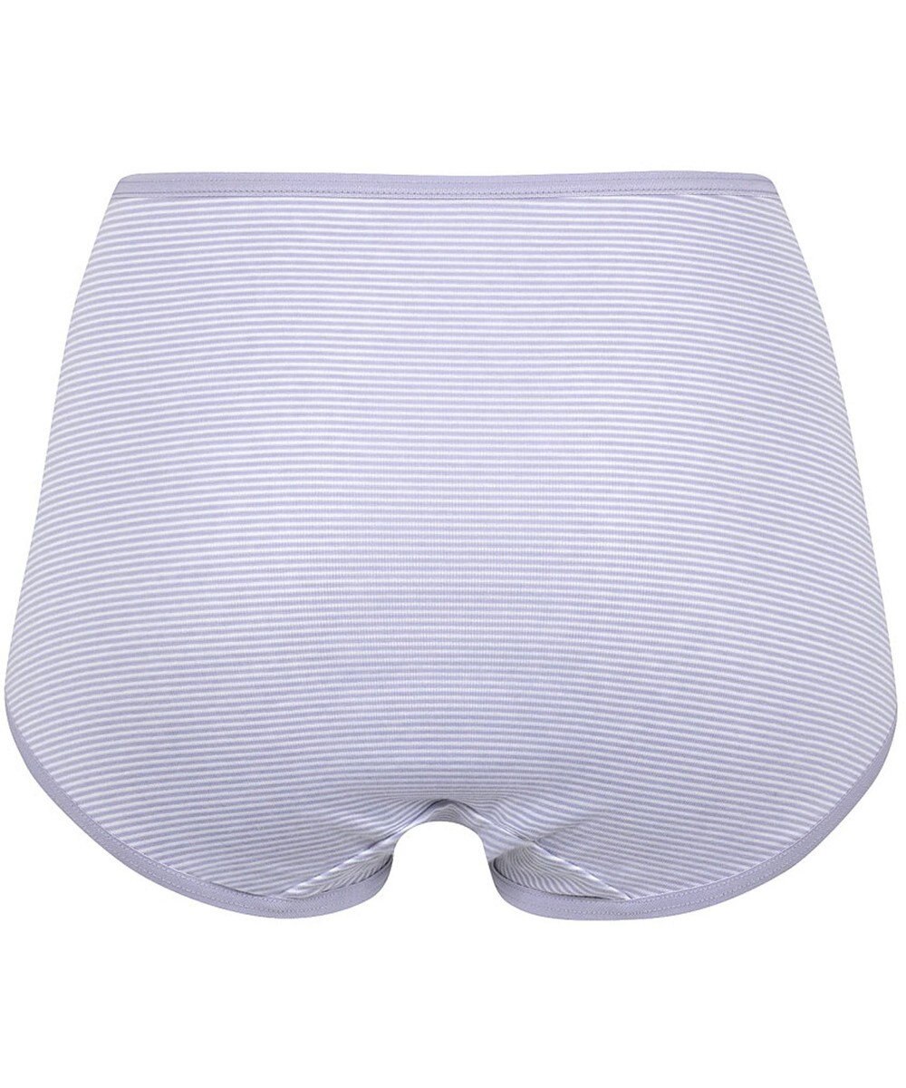 Wing ショーツ 綿混(身生地部) ここちよいフィット感 ムレにくい(身生地部) 【デイリーフィット 綿混ボーダー】 はきこみ丈ふかめ EC3650 ウイング／ワコール 