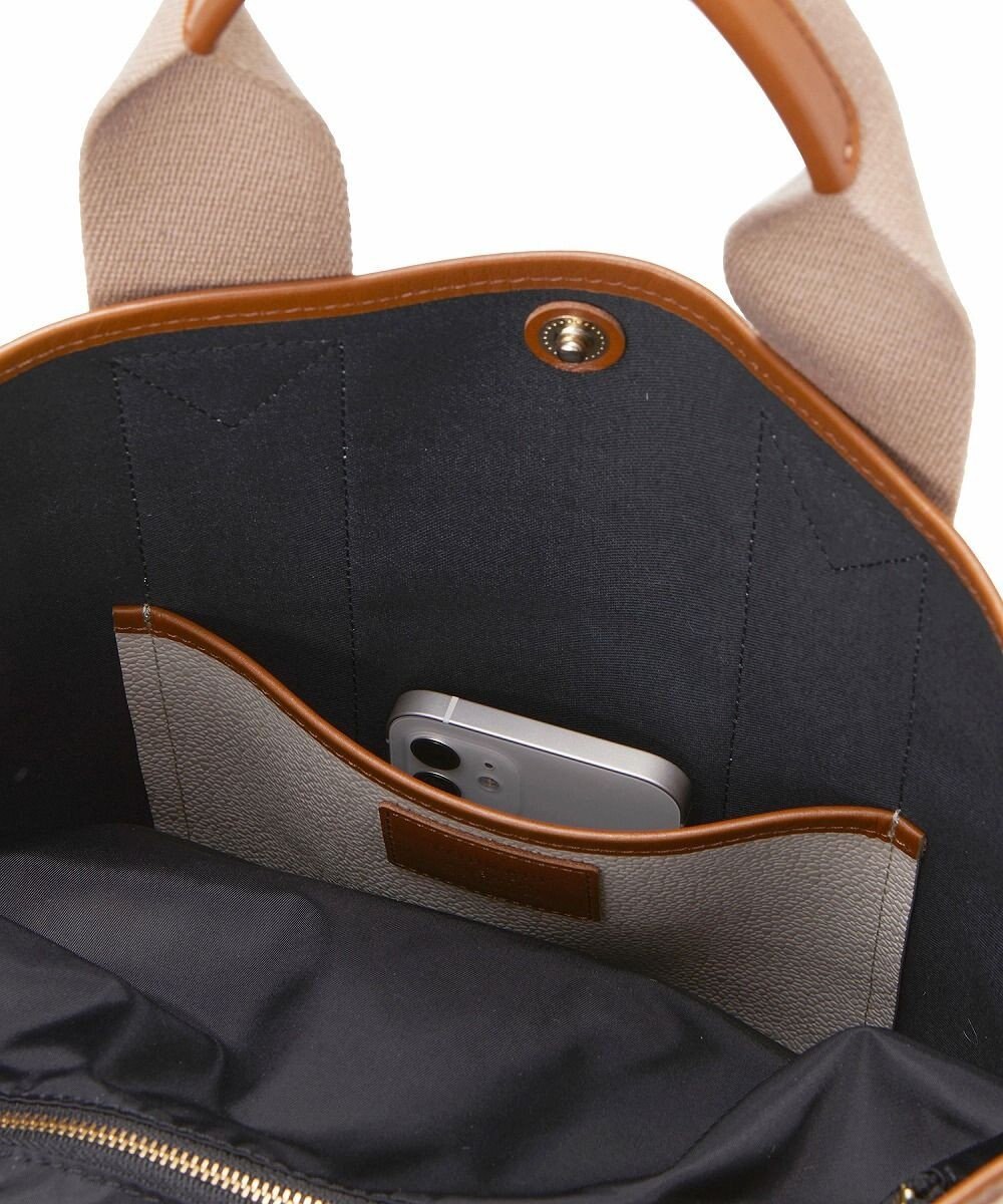 TOPKAPI 【Breath TOPKAPI】スコッチグレイン ネオレザー 縦型 A4 トート バッグ ショルダー付き L 