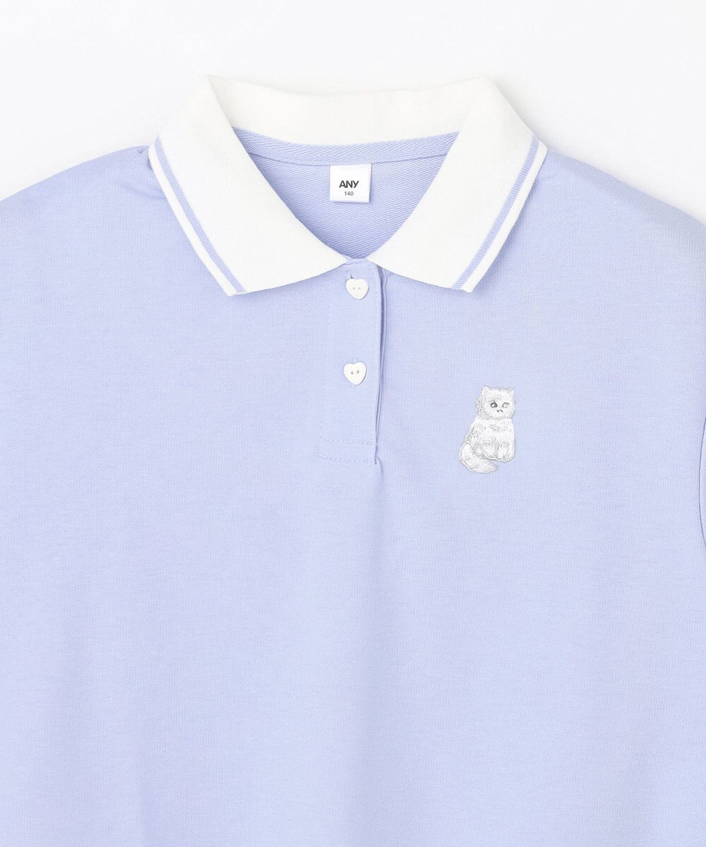 ANY KIDS 【洗濯機可能/吸汗速乾】ドライタッチ ショート丈ポロシャツ 