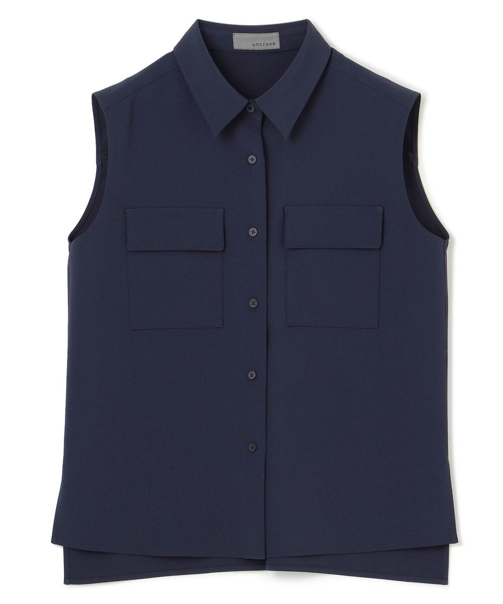 uncrave 【接触冷感・撥水・洗濯機洗い可】クールタッチツイル ブラウス（uncrave STANDARD) 